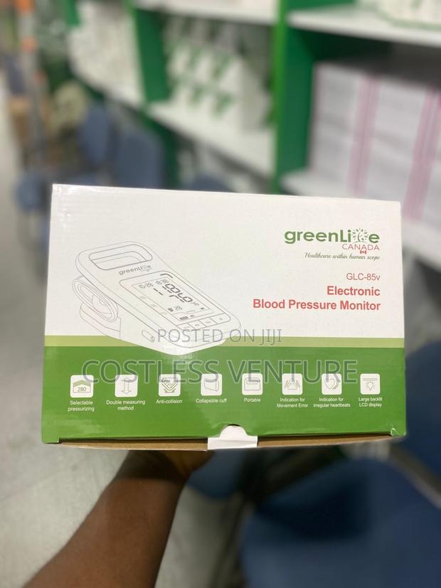 Greenlife Electronic Blood Pressure Monitor With Two Cuffs and Stand · Photo 1