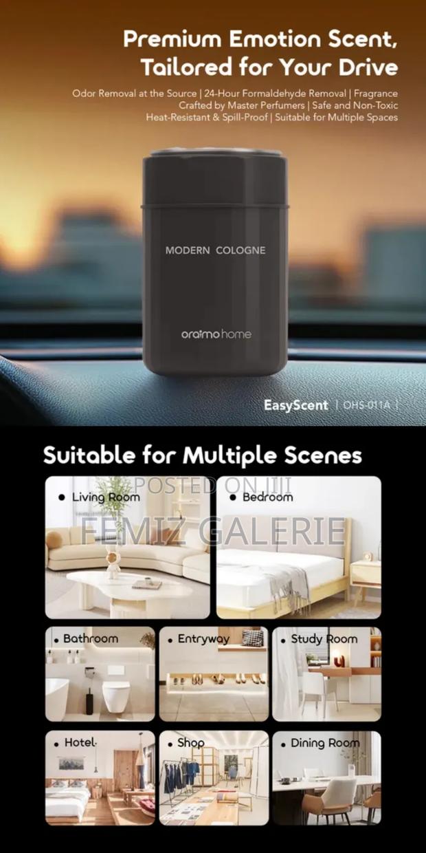 Oraimo Easyscent Mordern Cologne Home/Car Use Solid Perfume · Photo 2