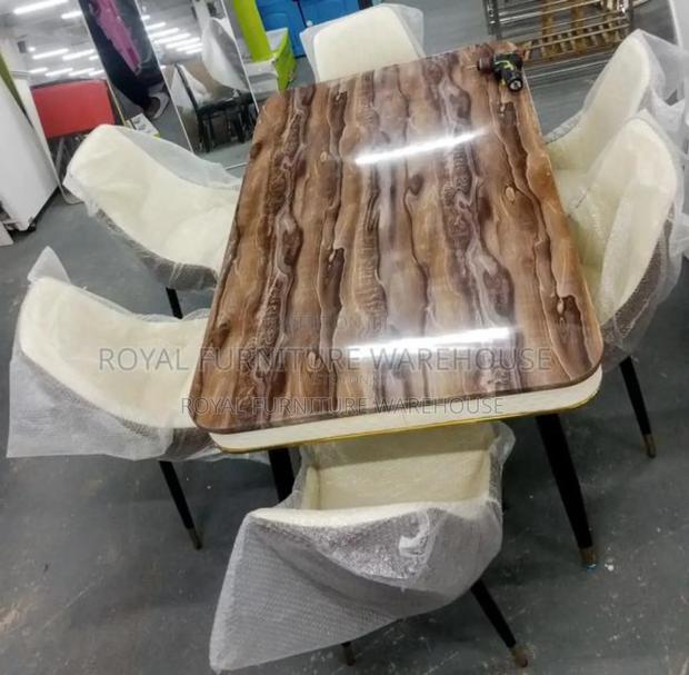 6 Seater Marble With Comfortable Seat Dining Set · Photo 2