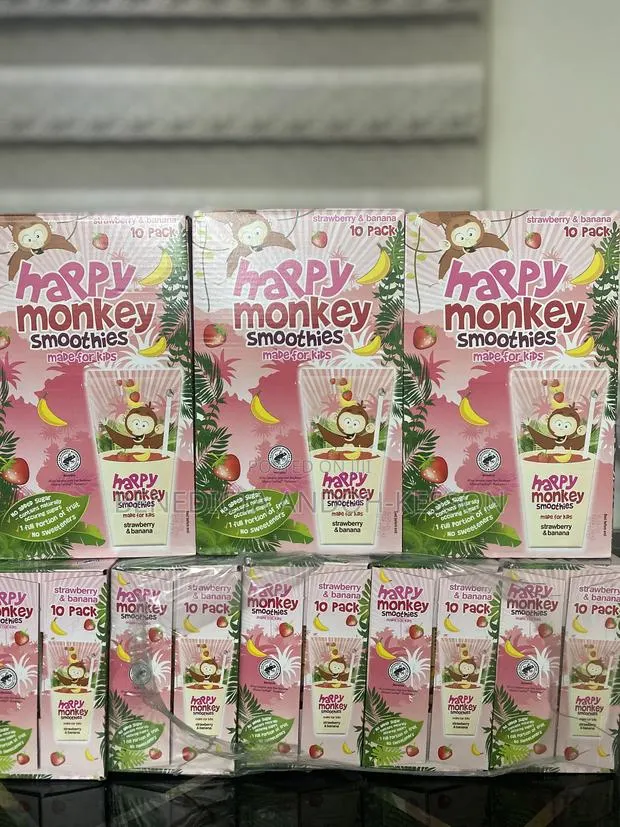 Happy Monkeys Strawberry and Banana Smoothie · Photo 1