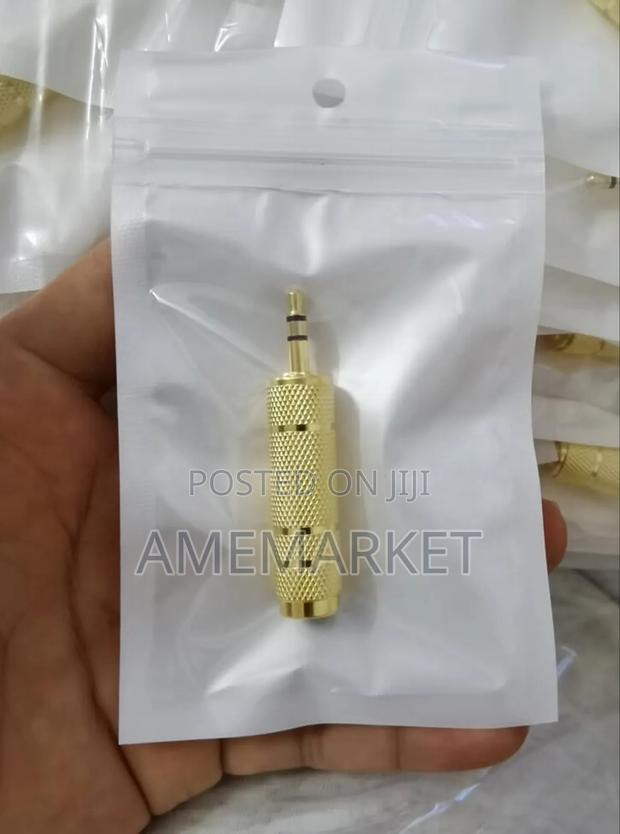 3.5mm Male to 6.35mm Female Adapter Jack Plug Audio Stereo Connector · Photo 1