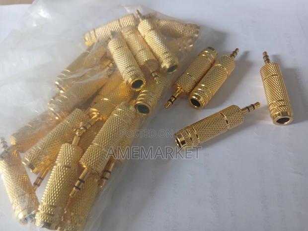 3.5mm Male to 6.35mm Female Adapter Jack Plug Audio Stereo Connector · Photo 2