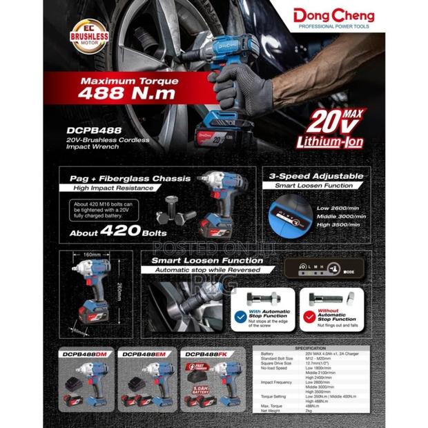 Dcpb488 Cordless Brushless Impact Wrench · Photo 7