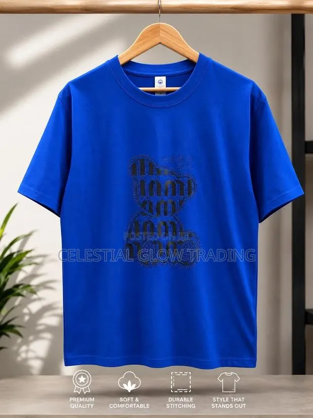 Black Bear Rhinestone‐Style Print T‐Shirt – Oversized Casual Tee · Photo 1