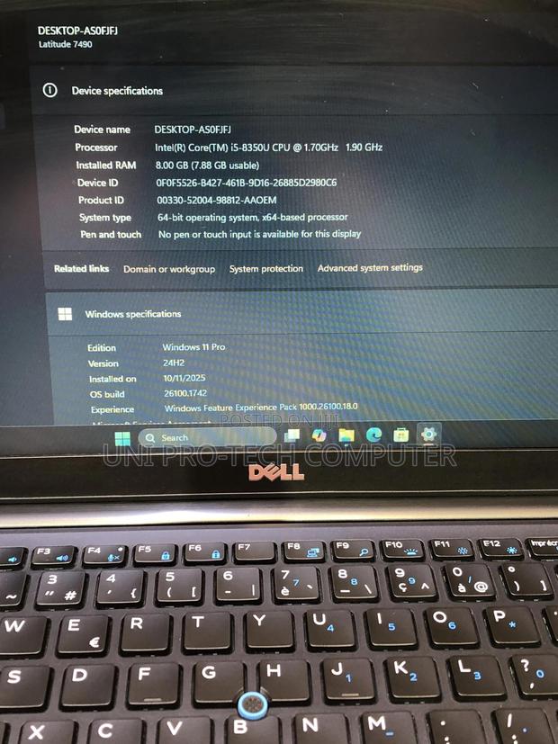 Laptop Dell Latitude 7490 8GB Intel Core I5 SSD 256GB · Photo 3