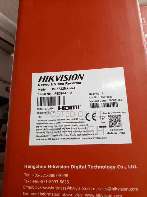 Hikvision 32 Ch NVR Non Poe Ds-7732nxi- · Photo 3
