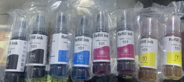 Epson Ink 101 Original Ink Bottle Set-Black, Cyan, Yellow, Maj · Photo 1