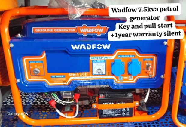 Bright Pulse Wadfow 7.5kva Petrol Generator Wadfow 8500watts Generator · Photo 1
