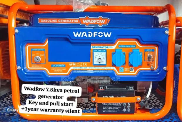 Simple Volt Wadfow 7.5kva Petrol Generator Wadfow 8500watts Generator · Photo 1