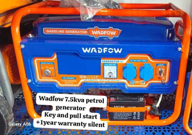 Pure Power Wadfow 7.5kva Petrol Generator Wadfow 8500watts Generator · Photo 1