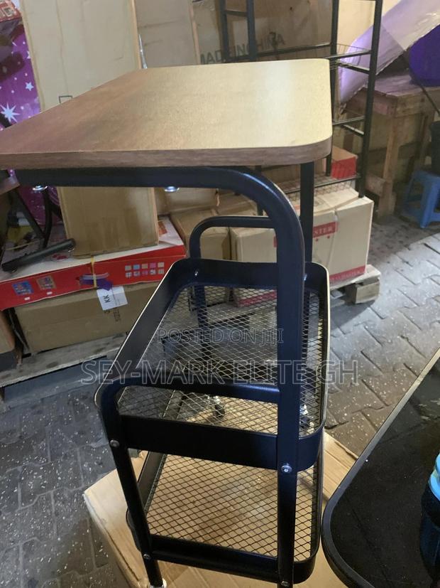 3 Tier Multipurpose Metal Basket With Wooden Top · Photo 3