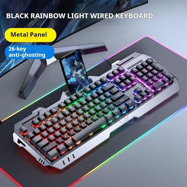 Gx80 Wired Backlit Keyboard Backlight Mechanical Feeldesign Waterproof · Photo 1