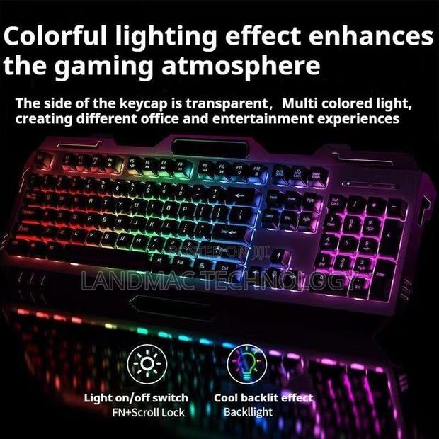 Gx80 Wired Backlit Keyboard Backlight Mechanical Feeldesign Waterproof · Photo 2