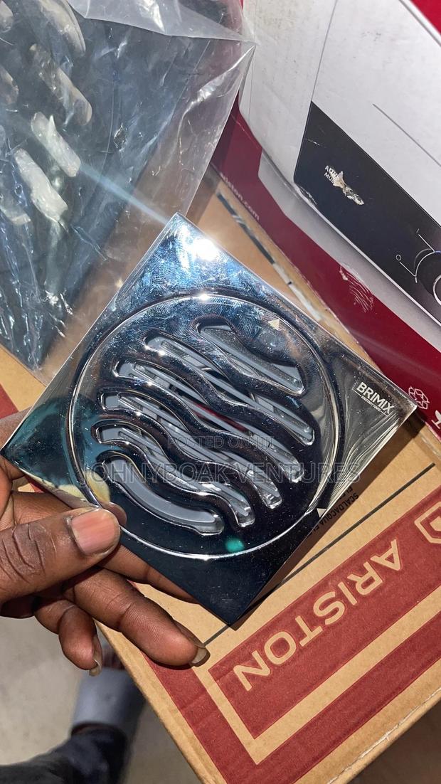 Chrome Metal Floor Drain