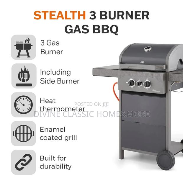 Tower Stealth 3 Burner 2+1 Gas Bbq, Including Side Burner · Photo 2