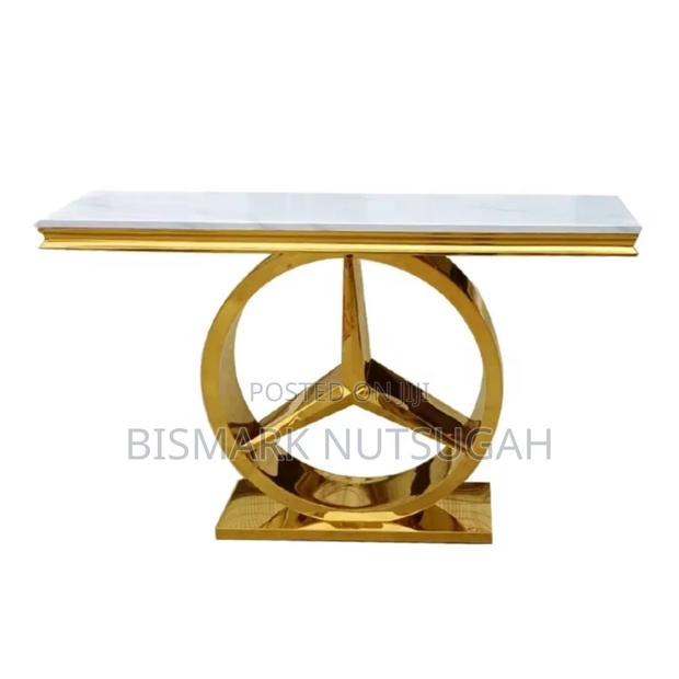 Mercedes-Benz Marble Top Console Table · Photo 1