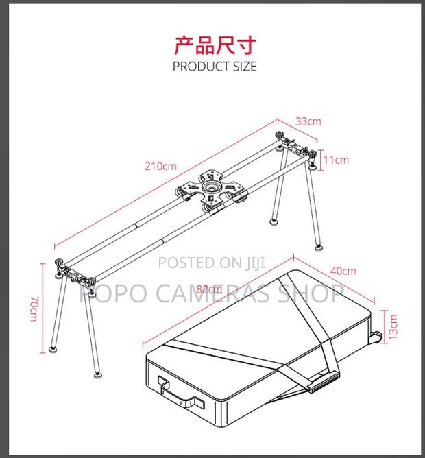 Carbon Fiber Slider Track With Fluid Head · Photo 3