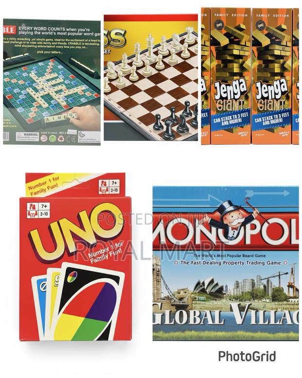 Family Games ( Monopoly, Chess, Scrabble,Jenga and Uno) · Photo 1