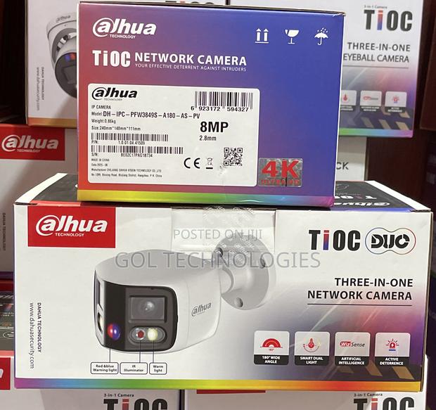 8mp Dahua Dual Lens Ip Camera Model:Dh - Ipc - Pfw3849s - A180-as-Pv · Photo 1