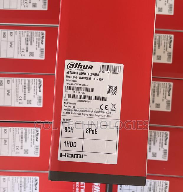Dahua 8ch Poe NVR Network Video Recorder Dhi - Nvr1108hs- 8p - S3/H · Photo 3
