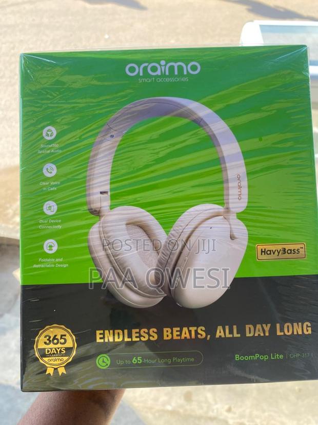 Oraimo Boompop Lite Bluetooth Headset – Long Playtime · Photo 1