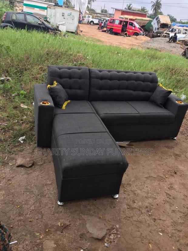 L Shape Sofa With Pillows
