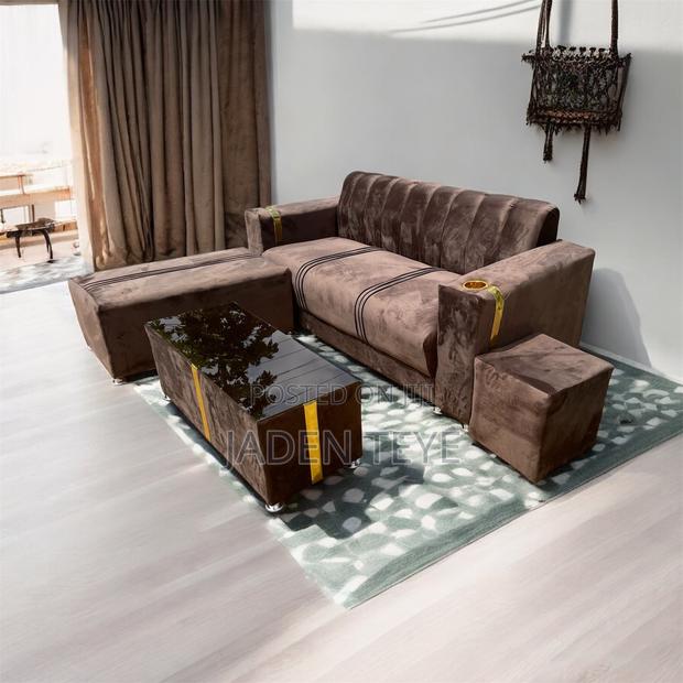 Brown New Luxury 3 in One Set Sofa · Photo 2