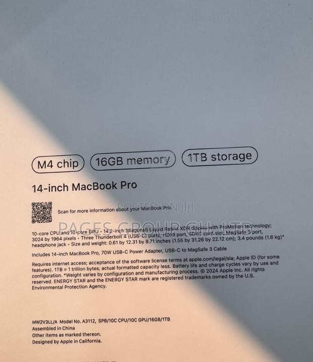 New Apple MacBook Pro 2024 M4 14-Inch 16GB SSD 1T · Photo 2