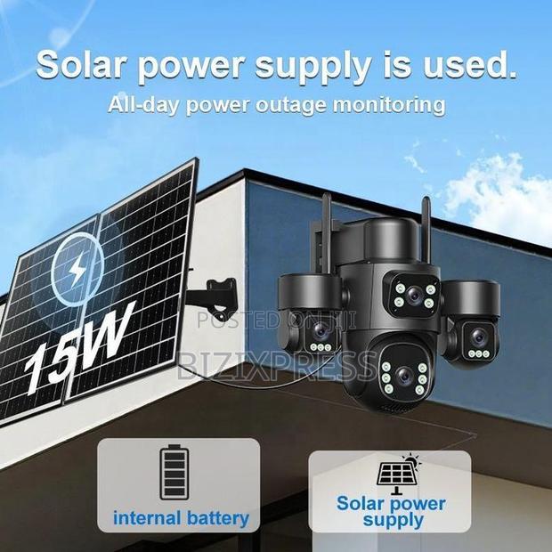 4 Lens 4 Videos 4g Solar Security Camera · Photo 3