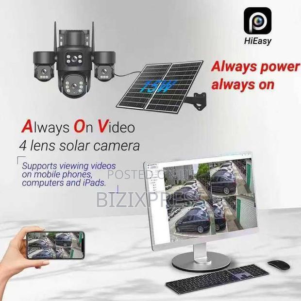 4 Lens 4 Videos 4g Solar Security Camera · Photo 4