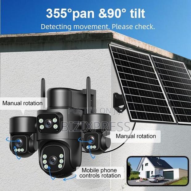 4 Lens 4 Videos 4g Solar Security Camera · Photo 5