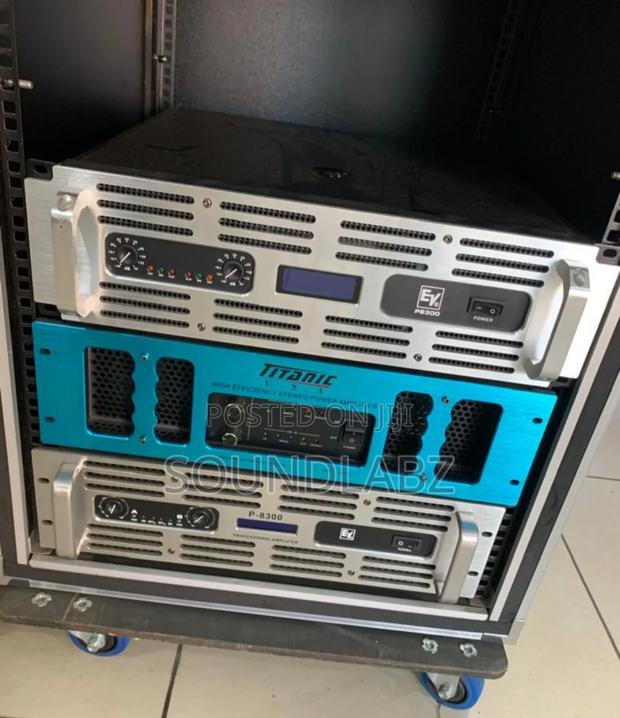 Ev P9300, Ev P-6300 And Titanic Amplifier And Amplifier Rack · Photo 1
