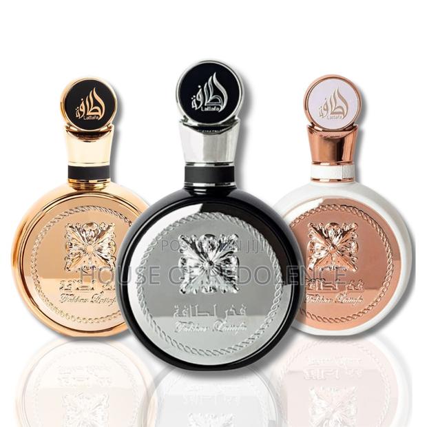 Fahkar Lattafa Perfumes (Fakhar Rose Gold, Silver & Gold Extrait ) · Photo 1