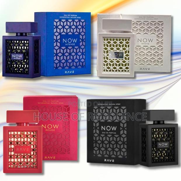 Lattafa Rave Now Perfume ( Black, White, Blue, Pink & Red) · Photo 1