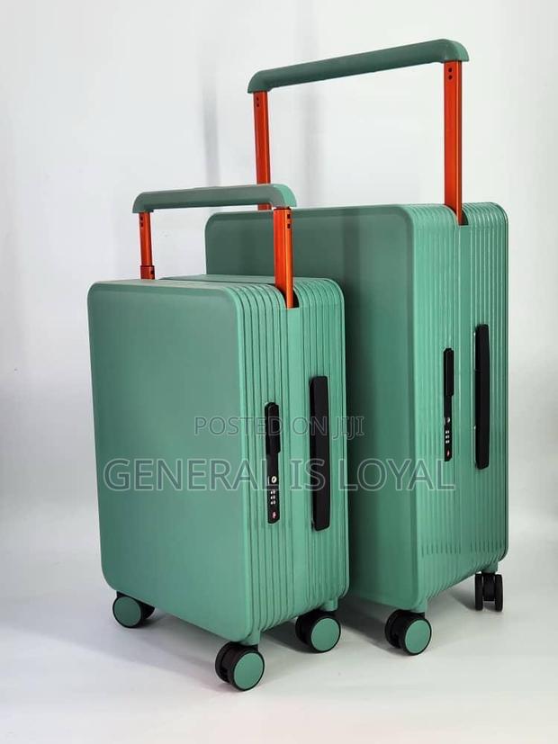 Solid 2in1 Zipless Green Trolley Traveling Bag · Photo 1