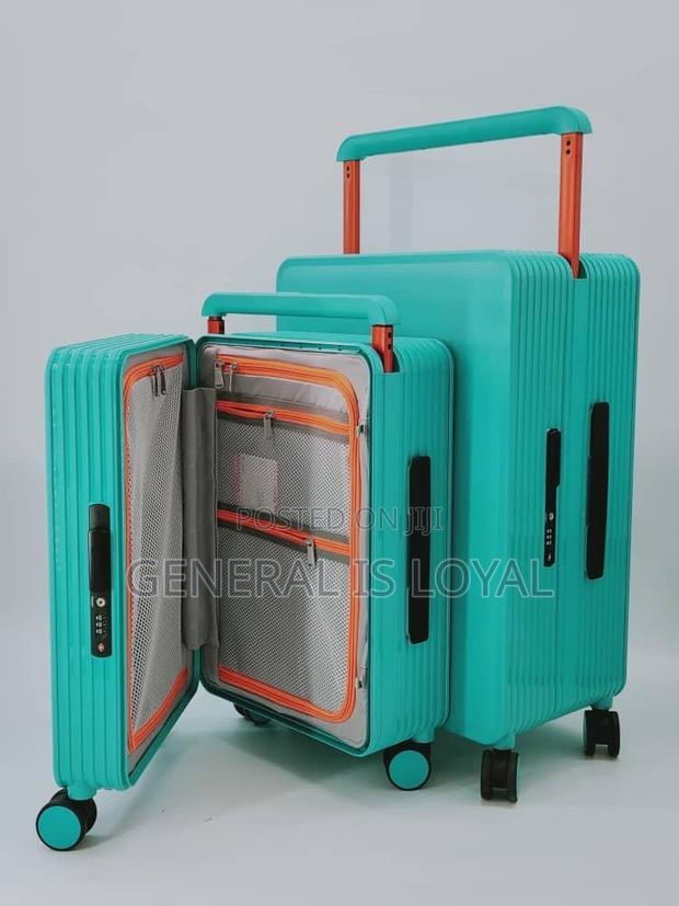 Solid 2in1 Zipless Green Trolley Traveling Bag · Photo 4