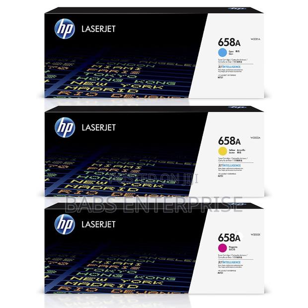 Hp Original 658a Cyan, Magenta, Yellow Toner Cartridge · Photo 1
