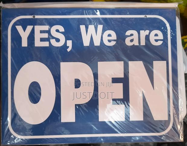 Yes We Are Open / Close Door Sign. · Photo 1