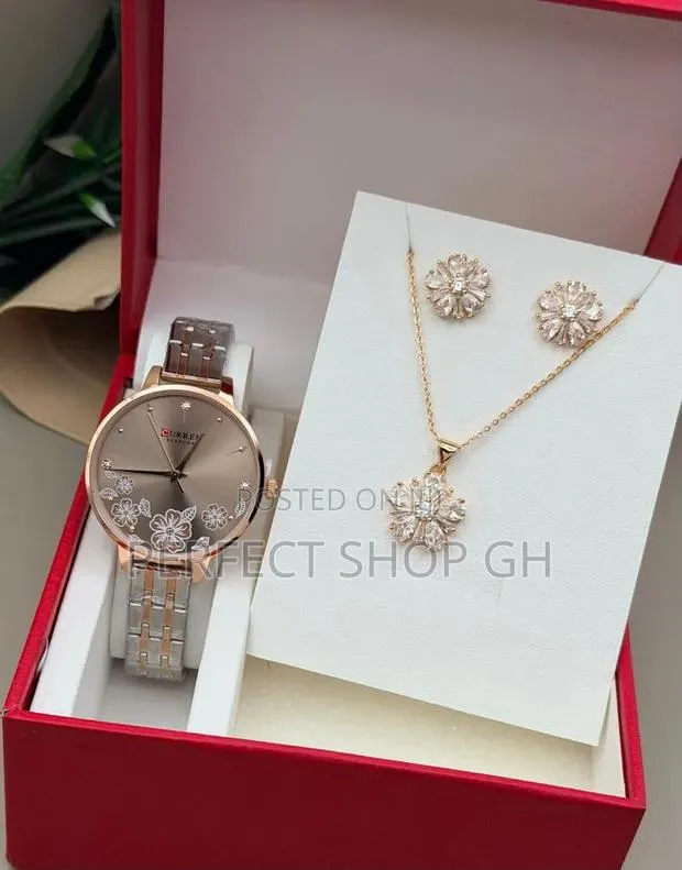 Curren Ladies Luxury Wrist Watch Necklace – Stylish Durable · Photo 1