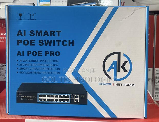 16 Port Poe Ai Smart Poe Switch Pro 250 Meters Transmission · Photo 1