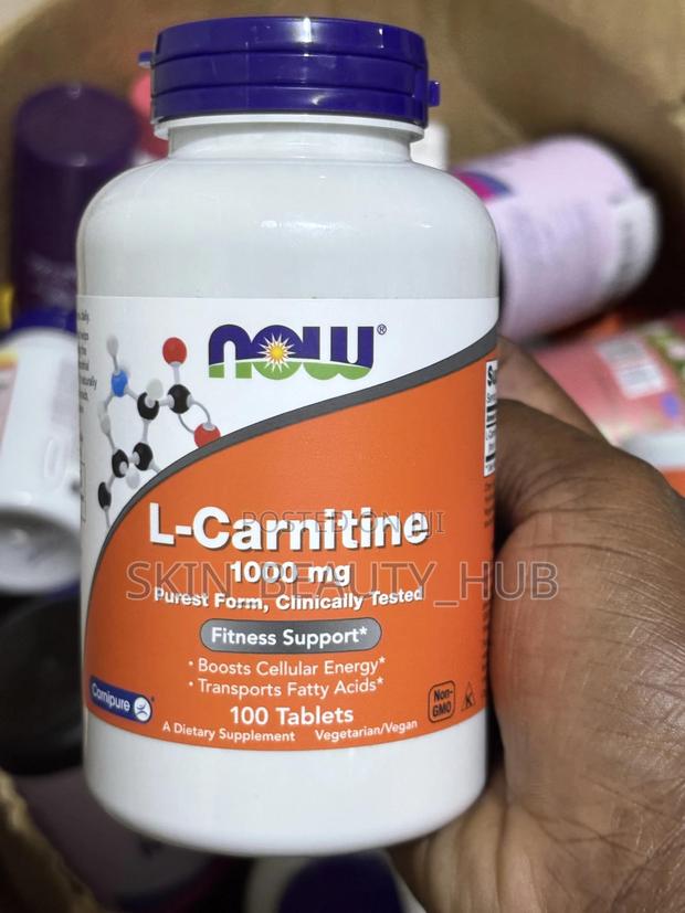Now L-Carnitine 1000mg 100 Tablets · Photo 1