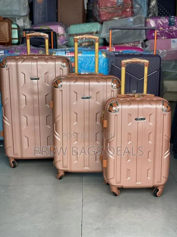 Quality Rose Gold Ak 3set Fiber Anticrack Traveling Bag. · Photo 1
