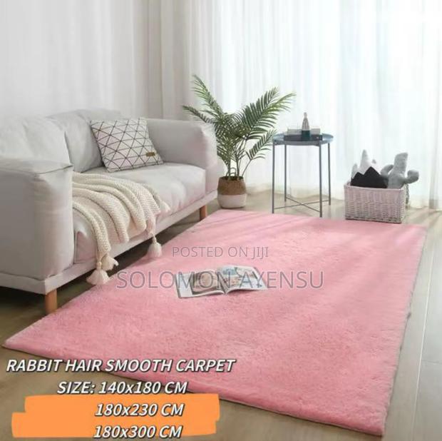 Quality Rabbit Hair Smooth Center Carpet Available in Different Sizes · Photo 2