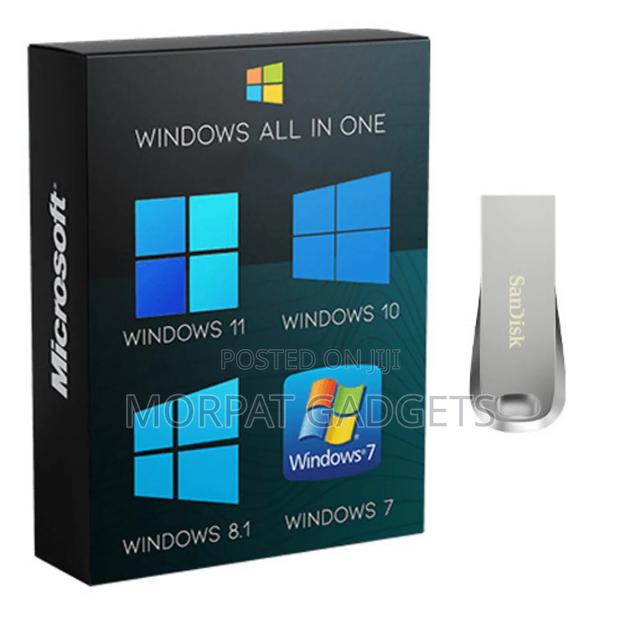 Windows 7-11 (All-in-One) Bootable Usb Pendrive With Lifetime License · Photo 1