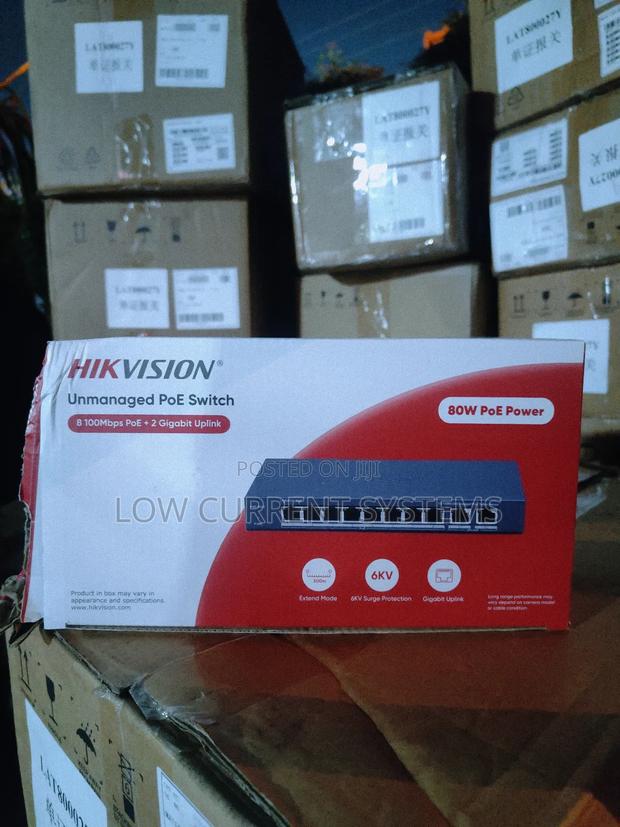 Hikvision 8 Port Poe Switch Unmanaged Fast Ethernet Unmanaged Poe · Photo 1