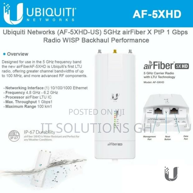 Ubiquiti Af-5xhd Airfiber 5xhd – 5 Ghz, True 1gbps+ Spectra Efficient · Photo 1
