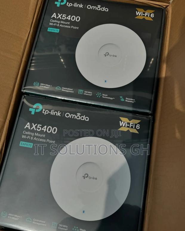 Tp-Link Eap670 Ax5400 Ceiling Mount Wifi 6 Access Point With Poe+ · Photo 1