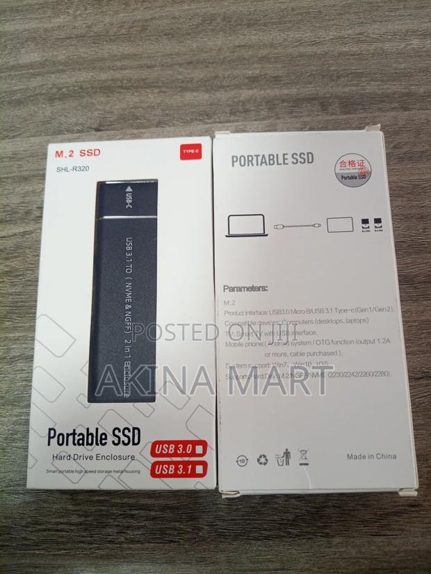 M.2 Portable SSD Hard Drive Enclosure 2in1 · Photo 1