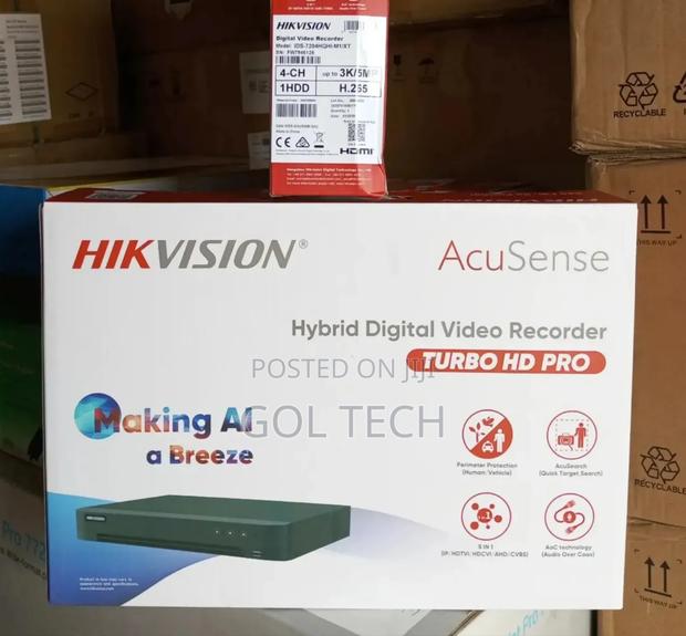 4ch Hikvision DVR / 5mp Hybrid Acusense Recorder Ids-7204hqhi-M1/Xt · Photo 1