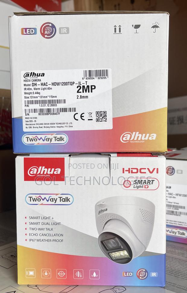 Dahua 2 Way Audio Camera With Smart Light Dh - Hac -Hdw1200tqp - Il -T · Photo 2